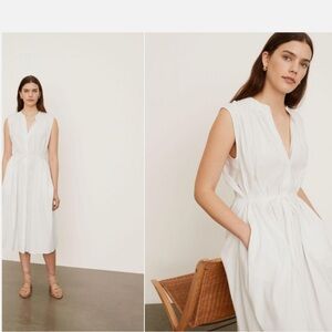 Vince White Midi Dress